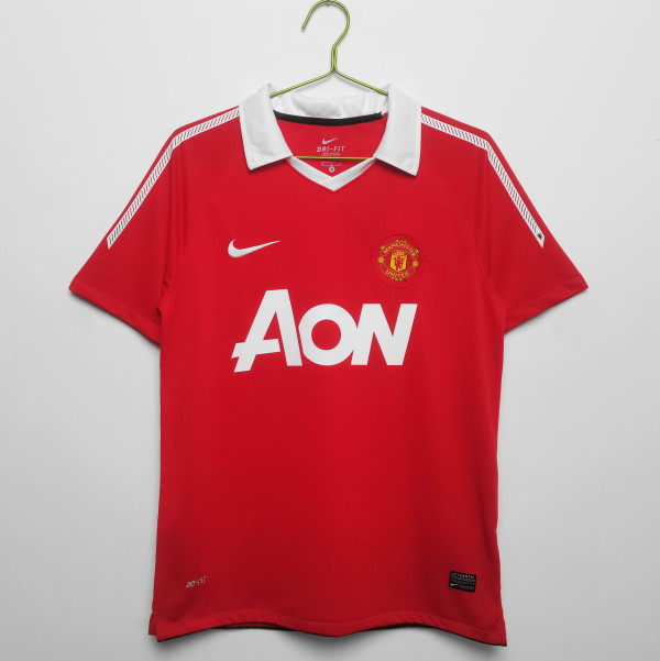 Retro  Manchester United Home 1:1 Quality Soccer Jersey  2010-2011