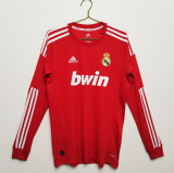 Retro Real Madrid long  away 1:1 Quality Soccer Jersey   2011-2012