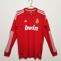 Retro Real Madrid long  away 1:1 Quality Soccer Jersey   2011-2012