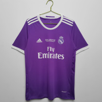 Retro Real Madrid Away  champion 1:1 Quality Soccer Jersey    2016-2017