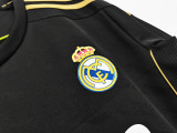 Retro Real Madrid Long sleeve Away  1:1 Quality Soccer Jersey   2011-2012