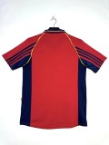 Retro Spain Home Red  1:1 Quality Soccer Jersey  1998