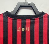 Retro AC home fans 1:1 Quality Soccer Jersey   1899-2019