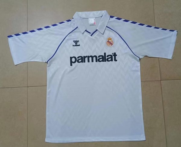 Retro Real Madrid home 1:1 Quality Soccer Jersey  1988