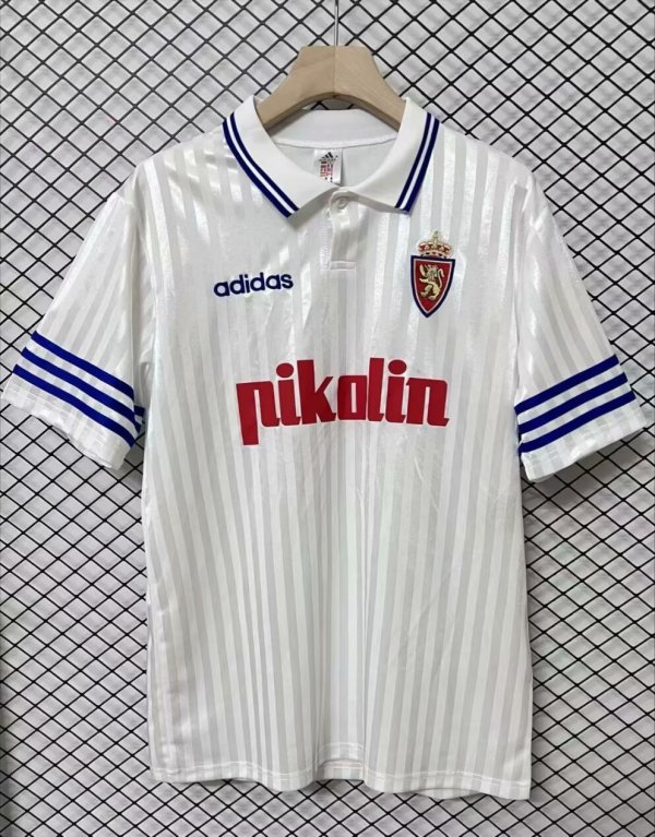 Retro Real Zaragoza  home Fans  1:1 Quality Soccer Jersey  1995-1996