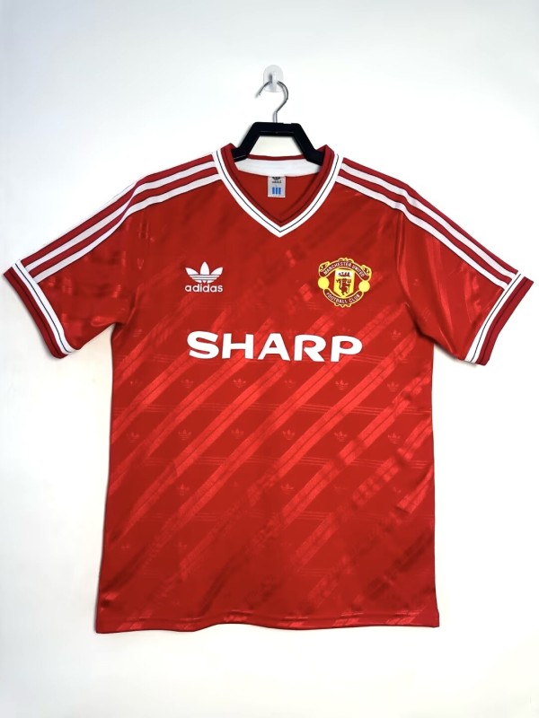Retro Manchester United  Home 1:1 Quality Soccer Jersey  1986-1988