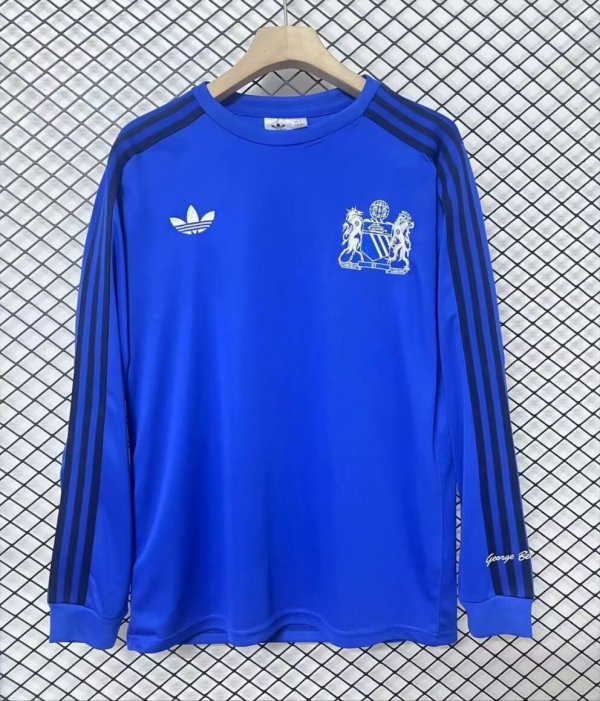 Retro Manchester united  jointly blue  1:1 Quality Soccer Jersey 