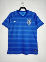 Retro Brazil  blue 1:1 Quality Soccer Jersey   2013-2014