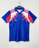 Retro France Home 1:1 Quality Soccer Jersey  1990
