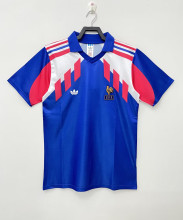 Retro France Home 1:1 Quality Soccer Jersey  1990