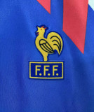Retro France Home 1:1 Quality Soccer Jersey  1990