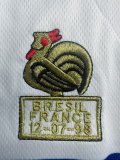 Retro France Away long  1:1 Quality Soccer Jersey  1998