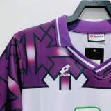 Retro Florence  away 1:1 Quality Soccer Jersey    1992-1993