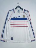 Retro France Away long  1:1 Quality Soccer Jersey  1998