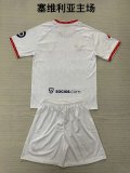 Sevilla  Home  kids   1:1 Quality Soccer Jersey   24-25