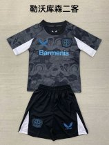 Bayer Leverkusen third away  kids 1:1 Quality Soccer Jersey   24-25