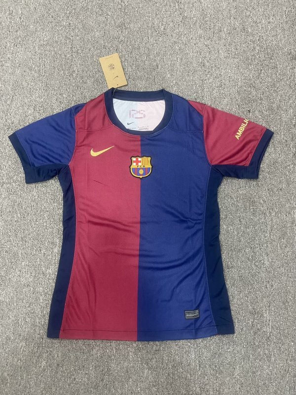 Barcelona Home Women Fans 1:1 Quality Soccer Jersey  24-25