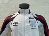 Retro England white Jacket  Tracksuit  1:1 Quality Soccer Jersey  1998