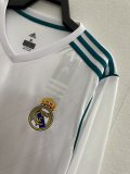 Retro Real Madrid long  Home 1:1 Quality Soccer Jersey  2017-2018