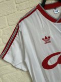 Retro Liverpool away white  1:1 Quality Soccer Jersey  1988-1989