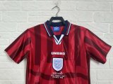 Retro England Away 1:1 Quality Soccer Jersey   1998
