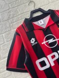 Retro AC Home  1:1 Quality Soccer Jersey  1996-1997