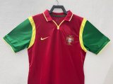 Retro Portugal Home  Fans 1:1 Quality Soccer Jersey   1999