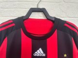 Retro AC milan long  home 1:1 Quality Soccer Jersey  2008-2009