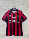 Retro AC Home  1:1 Quality Soccer Jersey  1996-1997