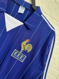 Retro France Home long  1:1 Quality Soccer Jersey   1980-1982