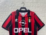 Retro AC Home  1:1 Quality Soccer Jersey  1996-1997