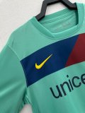 Retro Barcelona long  Away Green  1:1 Quality Soccer Jersey   2010-2011