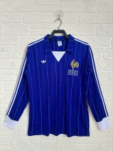 Retro France Home long  1:1 Quality Soccer Jersey   1980-1982