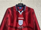 Retro England long  Away 1:1 Quality Soccer Jersey   1998