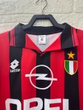 Retro AC Home  1:1 Quality Soccer Jersey  1996-1997