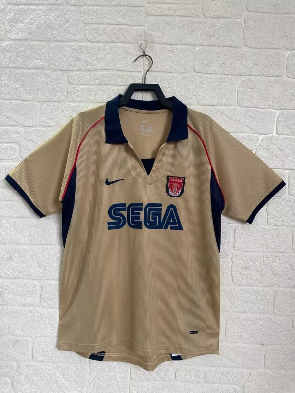 Retro  Arsenal away 1:1 Quality Soccer Jersey  2001-2002