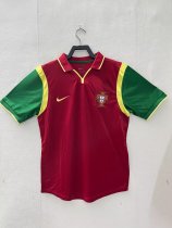 Retro Portugal Home  Fans 1:1 Quality Soccer Jersey   1999