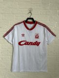 Retro Liverpool away white  1:1 Quality Soccer Jersey  1988-1989