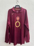 Retro Arsenal  Long  Home 1:1 Quality Soccer Jersey 2005-2006