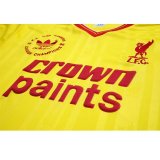Retro Liverpool long   Away  1:1 Quality Soccer Jersey  1985-1986