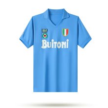 Retro Napoli Home 1:1 Quality Soccer Jersey  1987-1988
