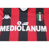 Retro Ac Home long  1:1 Quality Soccer Jersey   1988-1989