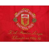Retro  Manchester United Home have patch  1:1 Quality Soccer Jersey  1992-1994