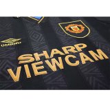 Retro Manchester United  long away have patch  1:1 Quality Soccer Jersey  1993-1995