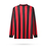 Retro Ac Home long  1:1 Quality Soccer Jersey   1988-1989