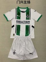 Monchengladbach  Home  kids 1:1 Quality Soccer Jersey   24-25