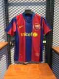 Retro  Barcelona Home Fans   1:1 Quality Soccer Jersey  2007-2008