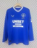 Rangers 125th anniversary Long sleeves Fans  1:1 Quality Soccer Jersey   24-25