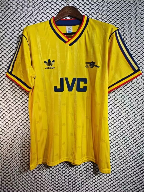 Retro  Arsenal Away 1:1 Quality Soccer Jersey  1986-1988