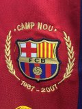 Retro  Barcelona Home Fans   1:1 Quality Soccer Jersey  2007-2008